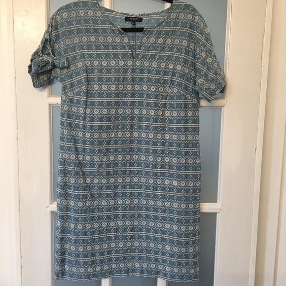 Madewell embroidered tie sleeve dress - Picture 5 of 8